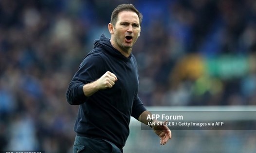 Lampard sống lại hy vọng trụ hạng với Everton.  Ảnh: AFP