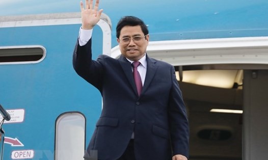 Thủ tướng Phạm Minh Chính lên đường tham dự Hội nghị Cấp cao đặc biệt ASEAN-Mỹ; thăm, làm việc tại Mỹ và Liên Hợp Quốc. Ảnh: TTXVN