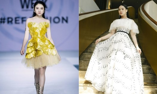 NTK Thảo Nguyễn truyền tải thông điệp tích cực qua bộ sưu tập mới. Ảnh: Vietnam International Fashion Week