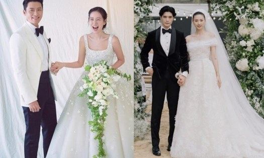 Đằng sau chiếc váy cưới trị giá nửa tỉ đồng của Son Ye Jin và Ngô Thanh Vân. Ảnh: TH