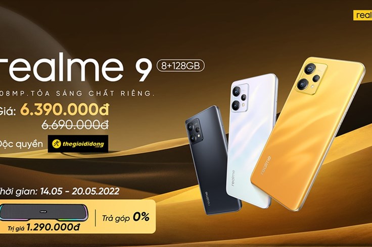 Realme 9 ra mắt thị trường giá dưới 7 triệu đồng