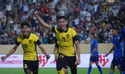 U23 Malaysia có ưu thế trên đường vào bán kết môn bóng đá nam SEA Games 31. Ảnh: Nguyễn Đăng