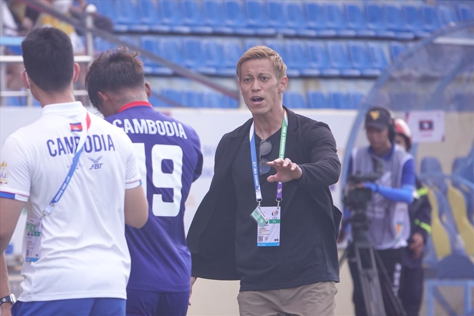 HLV Honda nhận thất bại đầu tiên cùng U23 Campuchia tại SEA Games 31
