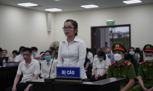 Bị cáo Lê Thị Vũ Phương – cựu Kế toán trưởng VN Pharma. Ảnh: V.D