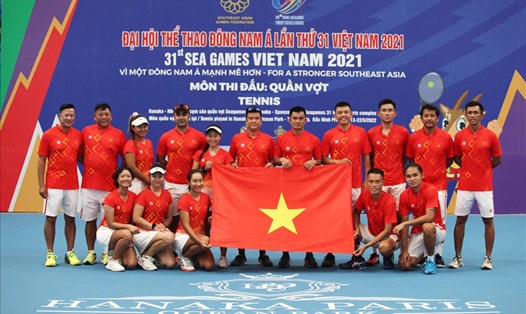 Tuyển quần vợt Việt Nam đã sẵn sàng tranh tài tại SEA Games 31. Ảnh: Thanh Thúy