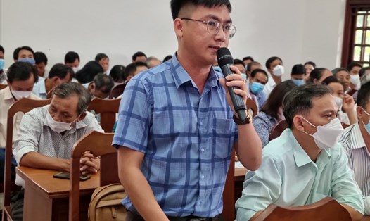 Cử tri Hoà Vang, Đà Nẵng bức xúc trước những vụ việc tham nhũng trong y tế vừa qua. Ảnh: TT