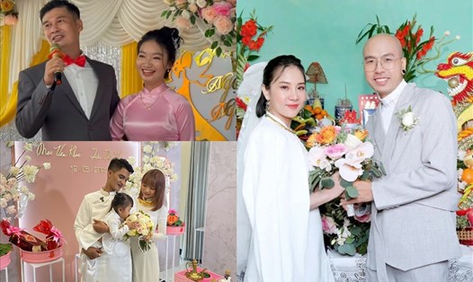Các cặp sao Việt làm đám cưới giản dị. Ảnh: NSCC.