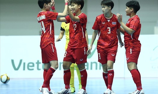 Futsal nữ Thái Lan mang về 3 điểm đầu tiên ở SEA Games 31. Ảnh: VFF