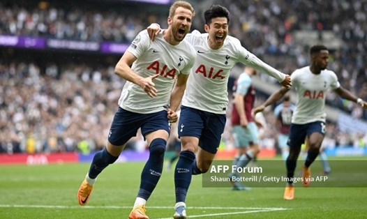 Tottenham tạm thời leo lên vị trí thứu 3 trên bảng xếp hạng Premier League.  Ảnh: AFP