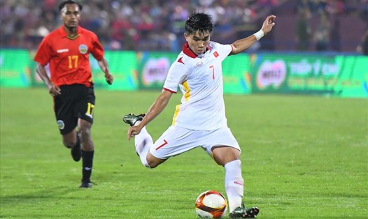 U23 Việt Nam kém hiệu quả trong hiệp 1. Ảnh: Minh Hiếu