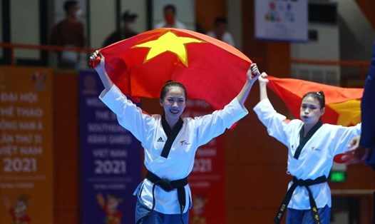 Taekwondo Việt Nam gặt hái được nhiều thành công trong ngày thi đấu 16.5. Ảnh: Thanh Vũ