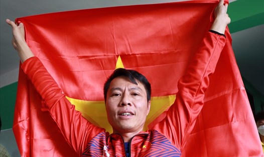 Trần Quốc Cường vượt qua chấn thương giành HCV SEA Games 31. Ảnh: Bùi Lượng