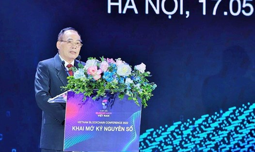 Ông Hoàng Văn Huây, nguyên Thứ trưởng Bộ Khoa học, Công nghệ và Môi trường, Chủ tịch Hiệp hội Blockchain Việt Nam. Ảnh: Thanh Tuấn