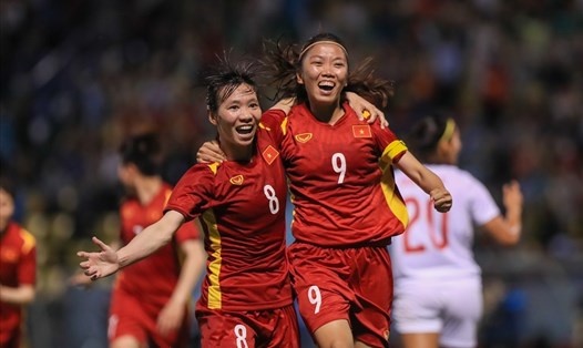 Tuyển nữ Việt Nam đang tràn đầy tự tin bảo vệ tấm huy chương vàng bóng đá nữ SEA Games 31. Ảnh: PT