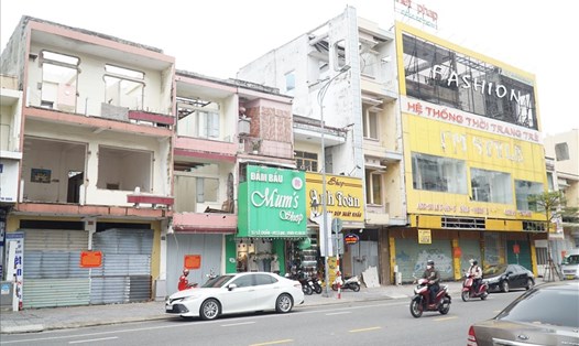 "Tứ giác vàng" giữa trung tâm Đà Nẵng đang đóng cửa. Ảnh: Thanh Chung