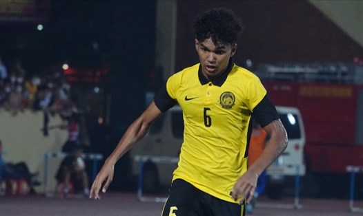 Azmi Murad của U23 Malaysia nóng lòng đối đầu với U23 Việt Nam ở bán kết SEA Games 31. Ảnh: Nguyễn Đăng