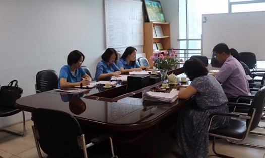 Công đoàn Viên chức Việt Nam làm việc với Công đoàn Hội Bảo vệ quyền trẻ em Việt Nam.