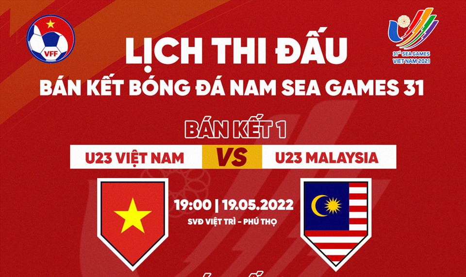 Link xem trực tiếp U23 Việt Nam vs U23 Malaysia tại bán kết SEA Games 31