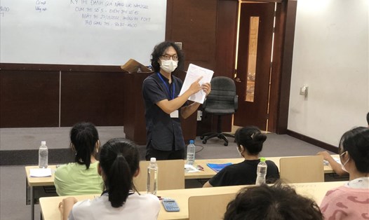 Thí sinh dự thi đánh giá năng lực do ĐH Quốc gia TPHCM tổ chức năm 2022.  Ảnh: Huyên Nguyễn