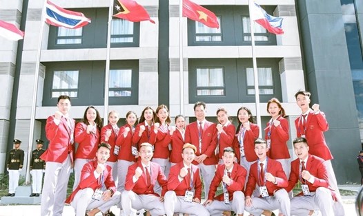 Lễ thượng cờ Việt Nam và các nước dự SEA Games 31 diễn ra vào ngày 11.5. Ảnh: BVHTTDL