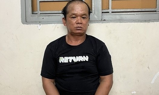Đối tượng Thái bị bắt giữ tại cơ quan công an. Ảnh: CACC
