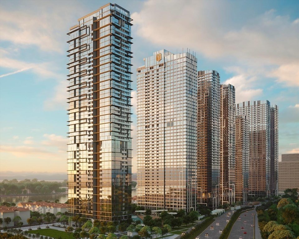 Phối cảnh tòa tháp Lake trong khu phức hợp bất động sản hàng hiệu Grand Marina, Saigon. Ảnh: Masterise Homes Phối cảnh tòa tháp Lake trong khu phức hợp bất động sản hàng hiệu Grand Marina, Saigon. Ảnh: Masterise Homes