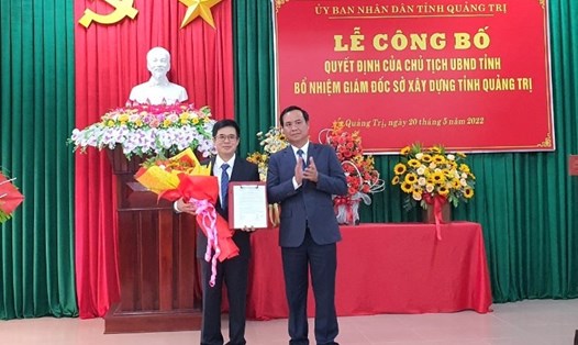 Ông Nguyễn Thanh Hải được bổ nhiệm làm Giám đốc Sở Xây dựng tỉnh Quảng Trị. Ảnh: HT.