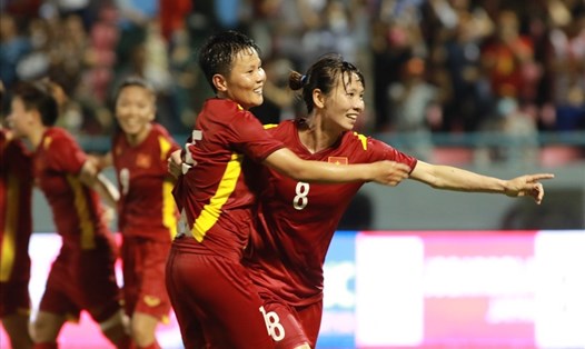 Tuyển nữ Việt Nam muốn bảo vệ tấm huy chương vàng SEA Games 31. Ảnh: VFF