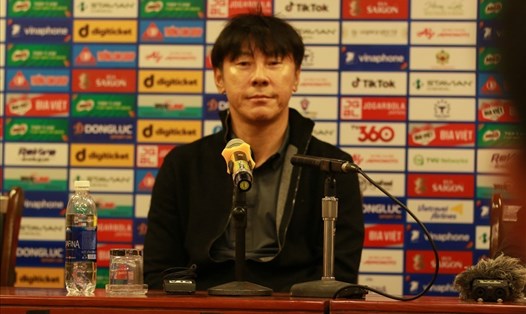 Huấn luyện viên U23 Indonesia Shin Tae-yong thừa nhận những khó khăn trước trận gặp U23 Malaysia. Ảnh: M.Đ