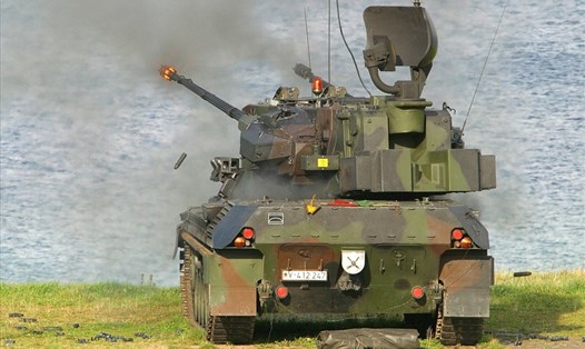 Đức sắp chuyển 15 xe tăng có trang bị pháo phòng không Gepard cho Ukraina. Ảnh: AFP
