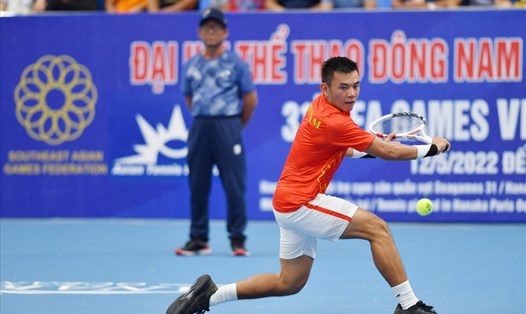 Lý Hoàng Nam giành HCV đơn nam quần vợt. Ảnh: Hải Nguyễn