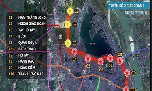 Dự án đường sắt đô thị Hà Nội tuyến số 2, đoạn Nam Thăng Long - Trần Hưng Đạo, giai đoạn 1
