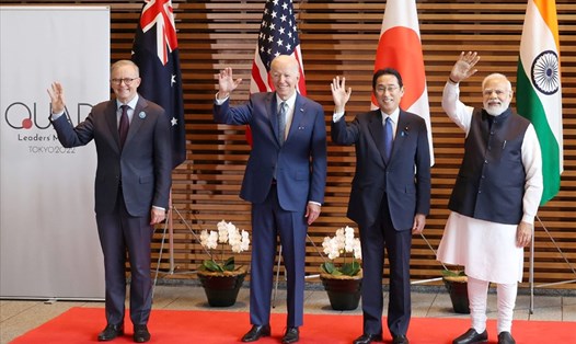 Các nhà lãnh đạo Bộ Tứ tại Tokyo, Nhật Bản ngày 24.5. Ảnh: AFP