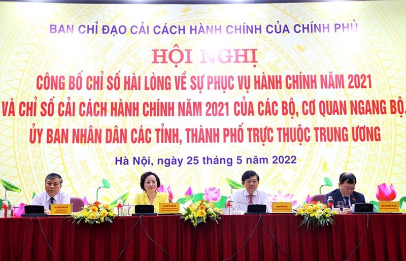 Bộ Tư pháp, TP Hải Phòng đứng đầu về cải cách hành chính năm 2021