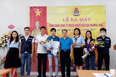 CĐ Các khu công nghiệp – chế xuất Hà Nội kết nạp Lớp đoàn viên Tháng năm