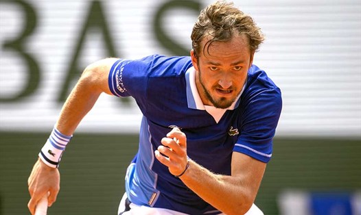 Daniil Medvedev chưa gặp phải trở ngại nào lớn tại Roland Garros năm nay. Ảnh: ATP