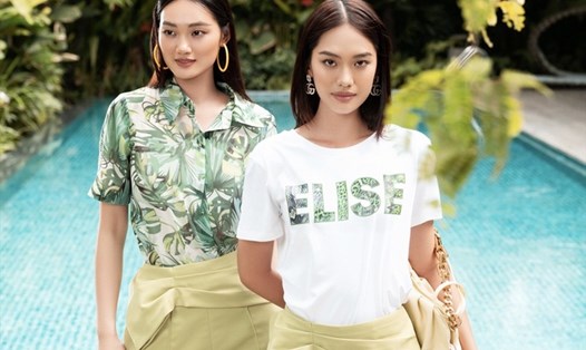 Quỳnh Anh và Lisa Bùi khoe vẻ đẹp cá tính, xinh đẹp và quyến rũ trong bộ sưu tập mới của Elise. Ảnh: NVCC