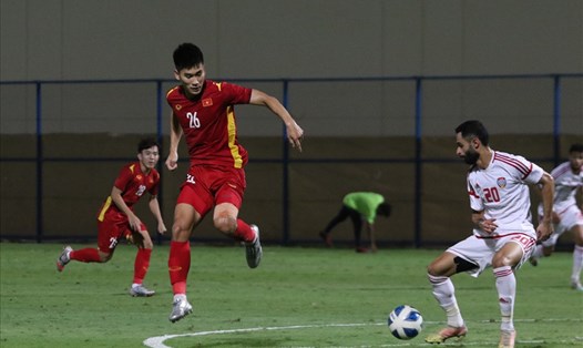 U23 Việt Nam  được thử nghiệm với sơ đồ 4-3-3. Ảnh: VFF