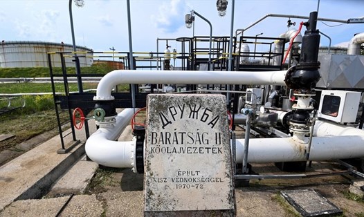 Một trạm của đường ống dẫn dầu Druzhba giữa Hungary và Nga. Ảnh: AFP