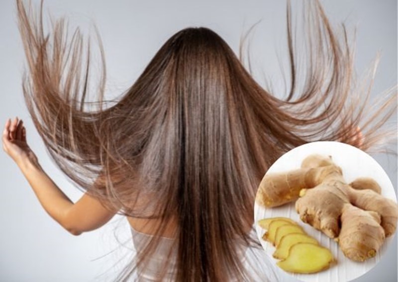 Gừng ức chế enzym nào liên quan đến mọc tóc?
