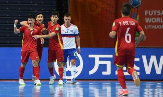 Futsal Việt Nam hướng đến mục tiêu giành tấm Huy chương Vàng SEA Games 31. Ảnh: VFF