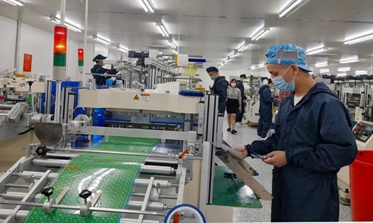Sản xuất tại các KCN của tỉnh Bắc Giang đang phục hồi mạnh mẽ.   Ảnh: T.K