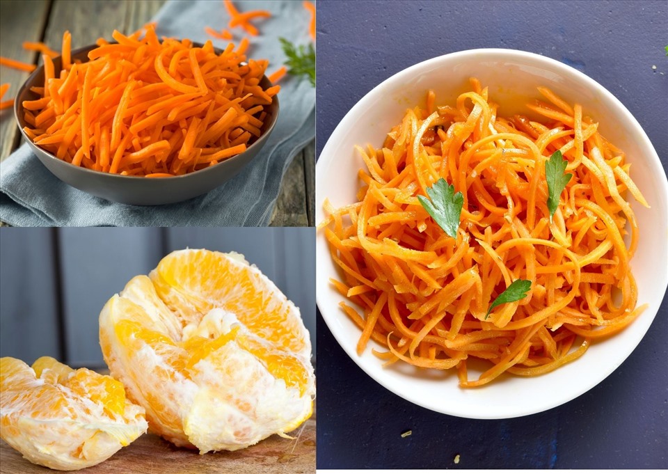 Lợi ích và cách làm món salad cà rốt và cam