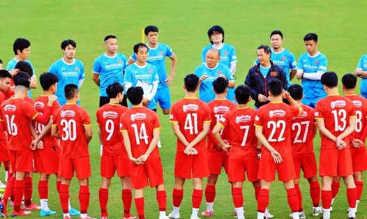 Huấn luyện viên Park Hang-seo sẽ sử dụng đội hình mạnh nhất của tuyển Việt Nam để đấu Afghanistan. Ảnh: VFF