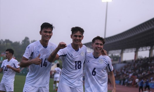 U23 Philippines tự tin đối đầu với đội chủ nhà U23 Việt Nam tối 8.5. Ảnh: Minh Anh