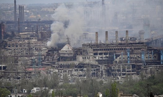 Nhà máy thép Azovstal ở Mariupol, Ukraina. Ảnh: Sputnik