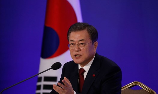 Tổng thống Hàn Quốc Moon Jae-in. Ảnh: AFP