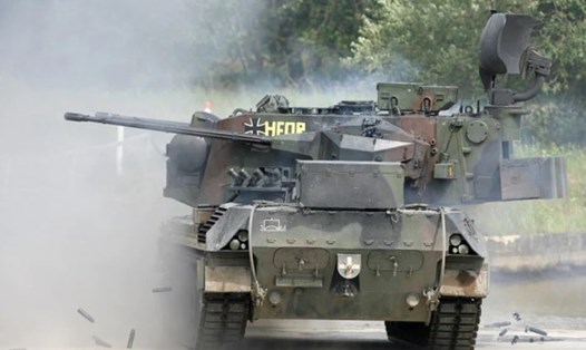 Đức cung cấp xe phòng không Gepard cho Ukraina. Ảnh AFP