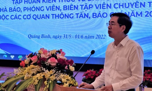 Ông Đào Việt Ánh khẳng định báo chí đã góp phần giúp công tác truyền thông chính sách BHXH, BHYT có nhiều đổi mới theo hướng chuyên nghiệp, hiệu quả. Ảnh: Nam Dương