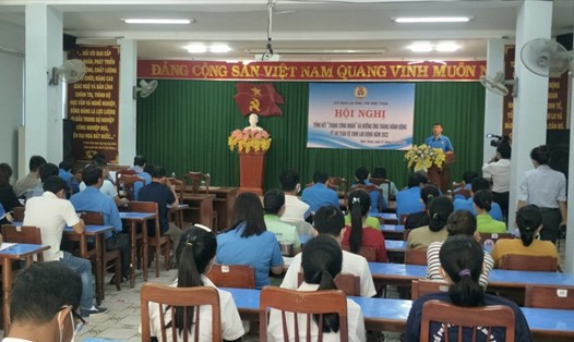 Tháng Công nhân năm 2022 được tổ chức công đoàn Ninh Thuận phát động đạt được nhiều kết quả tốt. Ảnh: Lý Thanh